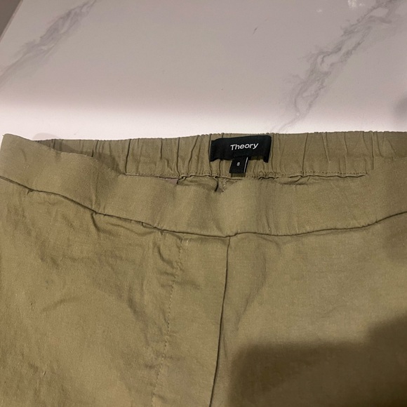 THEORY Linen-Blend Wide-Leg Pants - Picture 5 of 9